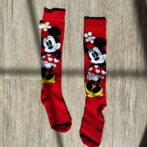 Disney knee high Minnie Mouse socks